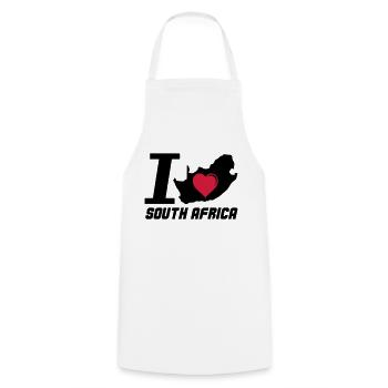 south_africa_i_love_02 - Tablier de cuisine - blanc - Devant - AI Model Male 185 dark (185cm)