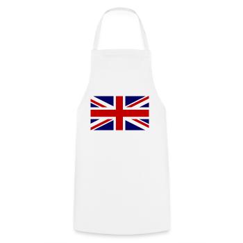 Union Jack Flag - England - Cooking Apron - white - Front - AI Model Male 185 dark (185cm)