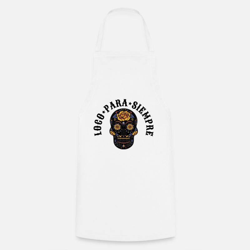 Loco para siempre mexicain - Tablier de cuisine - blanc