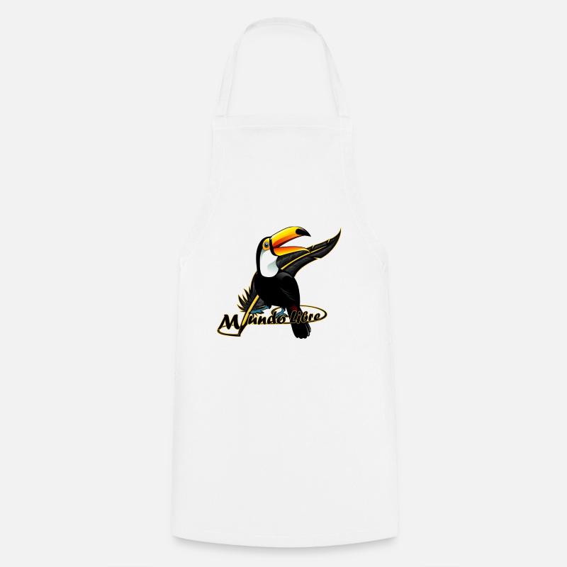 Oiseau tucan - Tablier de cuisine - blanc