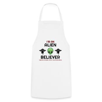 Es dreht sich alles um die Aliens, Aliens, Aliens Hoodies, - Kochschürze - Weiß - Vorne - AI Model Male 185 dark (185cm)