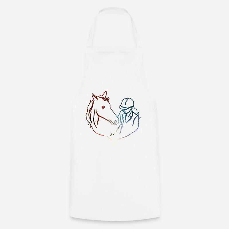 CHEVAL CHEVAL CHEVAL CAVALIÈRE - Tablier de cuisine - blanc