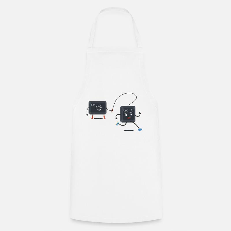Ctrl Esc - Cooking Apron - white