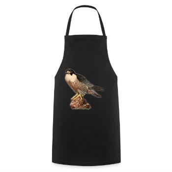 Falcon kestrel - Cooking Apron - black - Front - AI Model Male 185 dark (185cm)
