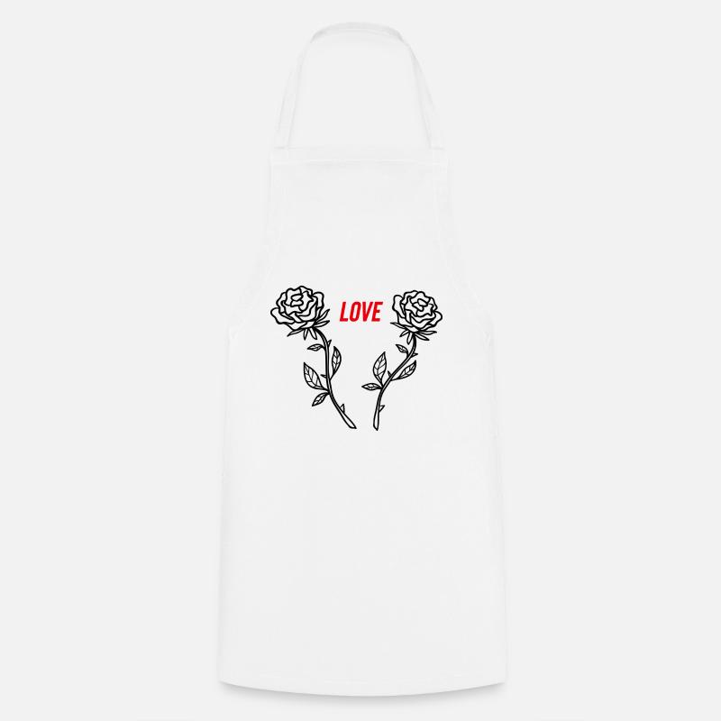 Love - Tablier de cuisine - blanc