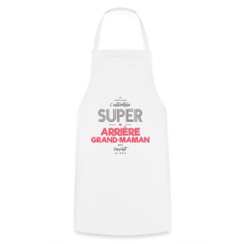 L authentique super arrière grand maman - Tablier de cuisine - blanc - Devant - AI Model Male 185 dark (185cm)