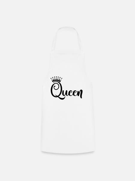 Queen - Kochschürze - Weiß