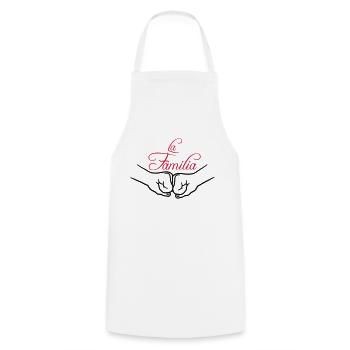 Pompe à poing Familia - Tablier de cuisine - blanc - Devant - AI Model Male 185 dark (185cm)