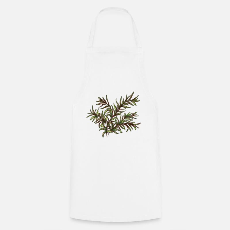 Leafy Plant 1 - Cooking Apron - white