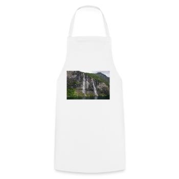 Seven Sisters Waterfall Norway Geiranger - Kochschürze - Weiß - Vorne - AI Model Male 185 dark (185cm)