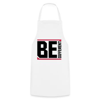 Be different Logo Design - Cooking Apron - white - Front - AI Model Male 185 dark (185cm)
