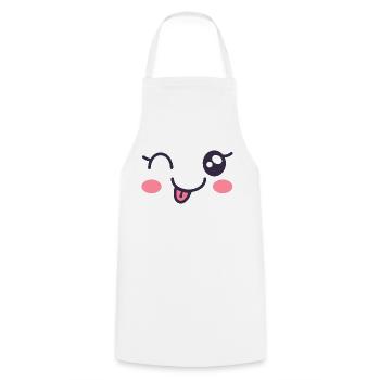 Bébé Clin d'oeil - Tablier de cuisine - blanc - Devant - AI Model Male 185 dark (185cm)