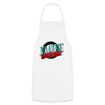 hundefreund kaffeeliebhaber kaffeebohne humor - Kochschürze - Weiß - Vorne - AI Model Male 185 dark (185cm)