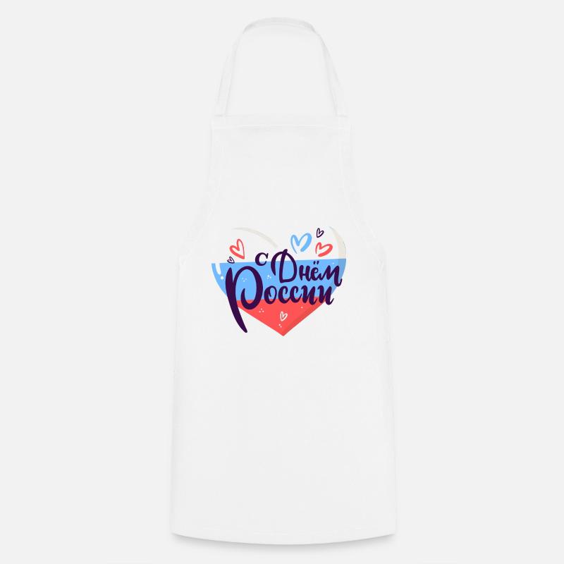 Joyeuses vacances russes - Tablier de cuisine - blanc