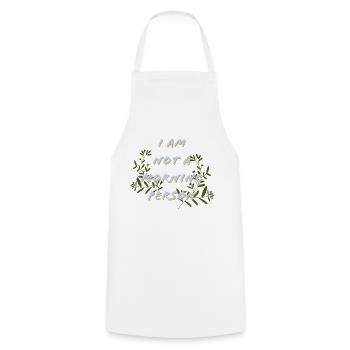 Morning Person, Good Morning, Evening - Cooking Apron - white - Front - AI Model Male 185 dark (185cm)