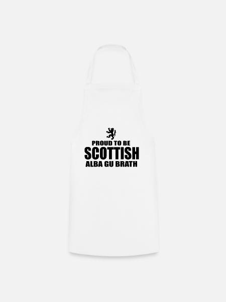 Proud to be Scottish - Cooking Apron - white
