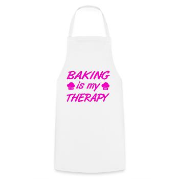 Bake - Cooking Apron - white - Front - AI Model Male 185 dark (185cm)