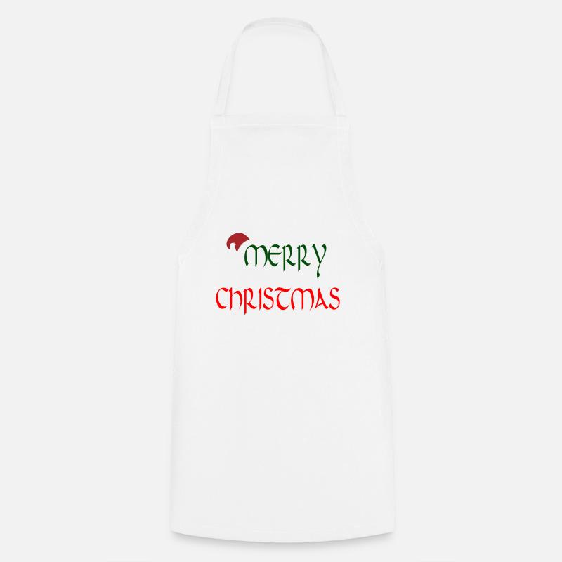 Joyeux Noël. Joyeux Noël - Tablier de cuisine - blanc