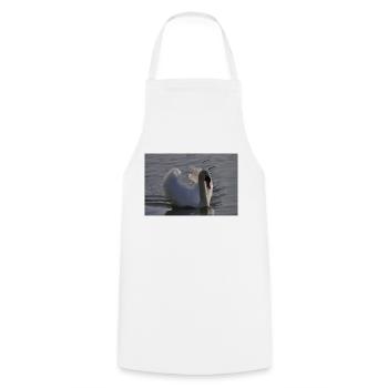 Schwan Poster - Kochschürze - Weiß - Vorne - AI Model Male 185 dark (185cm)