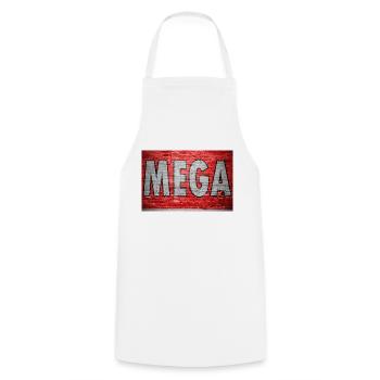 Mega Brick Wall Graffiti - Cooking Apron - white - Front - AI Model Male 185 dark (185cm)