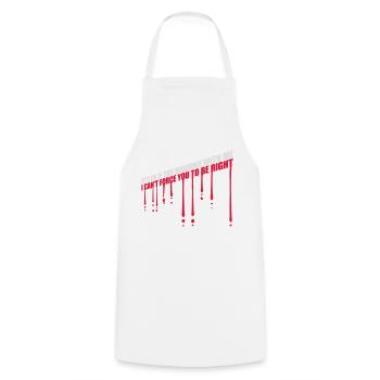 you disagree with me - Cooking Apron - white - Front - AI Model Male 185 dark (185cm)