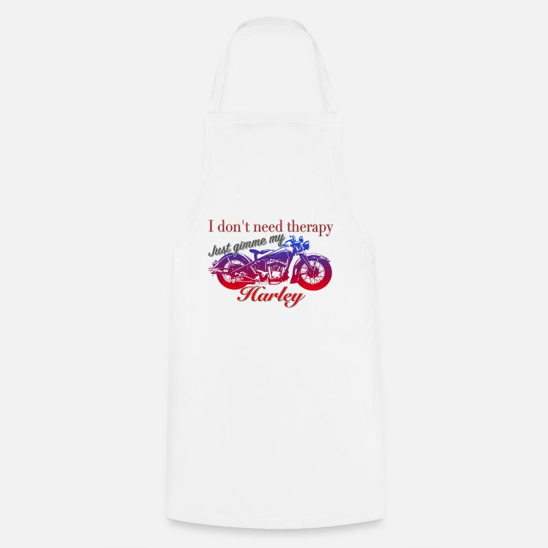 Self-therapy - Cooking Apron - white