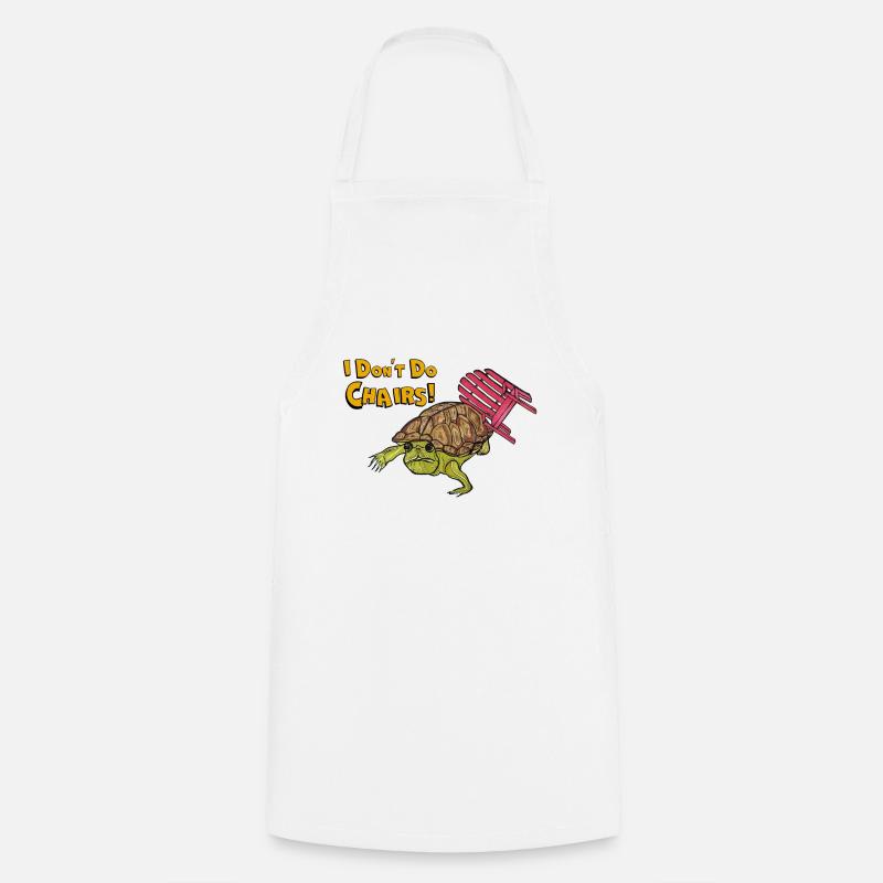 Turtle - Kochschürze - Weiß