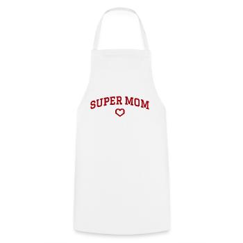 Super mon coeur - Tablier de cuisine - blanc - Devant - AI Model Male 185 dark (185cm)