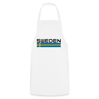 Sweden - Cooking Apron - white - Front - AI Model Male 185 dark (185cm)