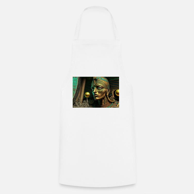 god by daniel costa 3 - Cooking Apron - white