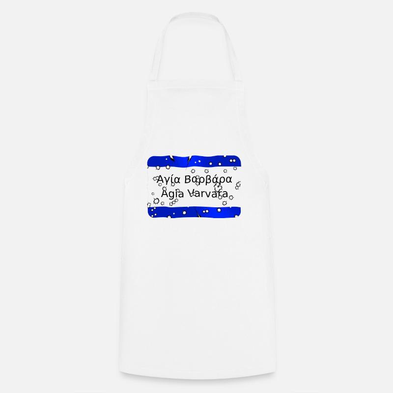 mg agia vavara - Cooking Apron - white