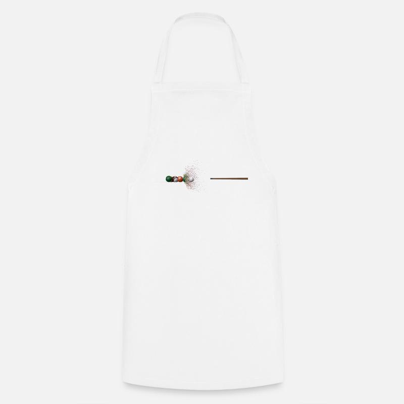 Billard - Tablier de cuisine - blanc