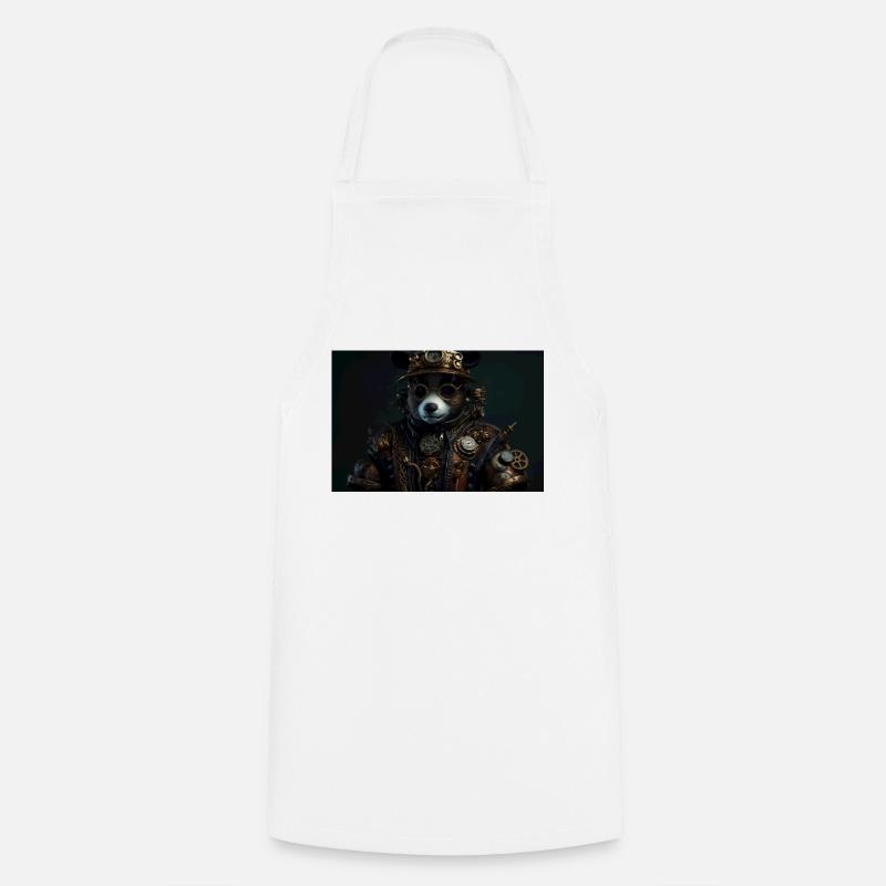 Panda 4 - Cooking Apron - white