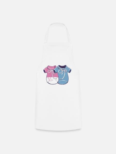 Baby-Outfits - Kochschürze - Weiß