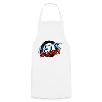 génial cool manger dormir blagues de voyage idée cadeau - Tablier de cuisine - blanc - Devant - AI Model Male 185 dark (185cm)