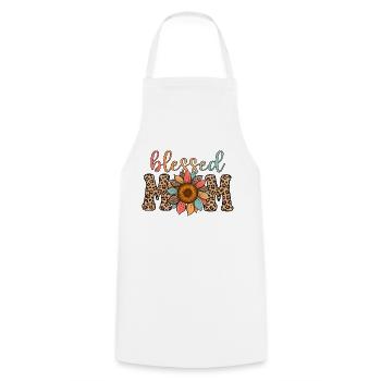 Mother's Day Vintage Mama/Mom 4 - Cooking Apron - white - Front - AI Model Male 185 dark (185cm)