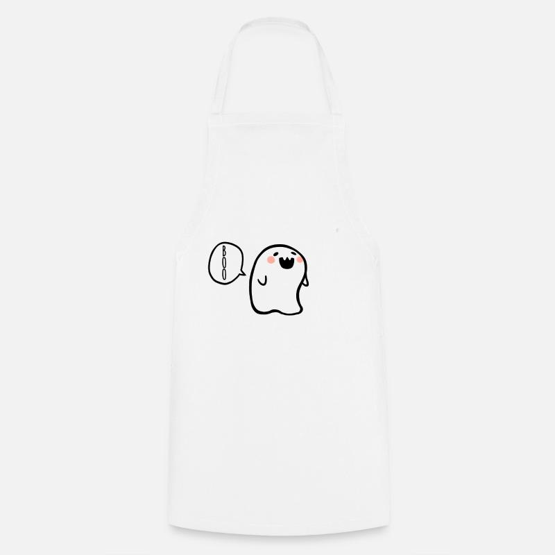 Fantôme surpris - Tablier de cuisine - blanc