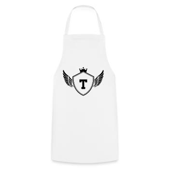 Armoiries T - Tablier de cuisine - blanc - Devant - AI Model Male 185 dark (185cm)