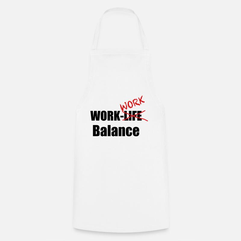 Work-Work-Balance - Kochschürze - Weiß