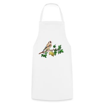 Oiseau - Tablier de cuisine - blanc - Devant - AI Model Male 185 dark (185cm)