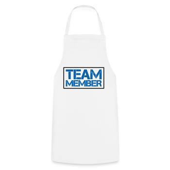 Team Member - Cooking Apron - white - Front - AI Model Male 185 dark (185cm)
