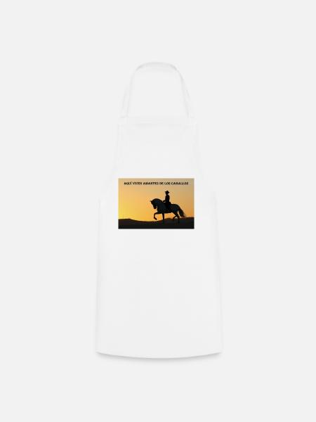 amantes de caballos - Kochschürze - Weiß