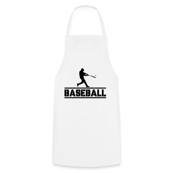 Baseball 01 - Tablier de cuisine - blanc - Devant - AI Model Male 185 dark (185cm)