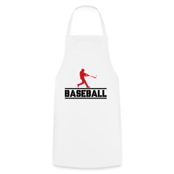Baseball 02 - Tablier de cuisine - blanc - Devant - AI Model Male 185 dark (185cm)
