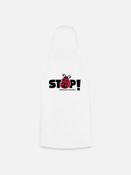Arrêtez la violence insensée. Violence insensée, - Tablier de cuisine - blanc