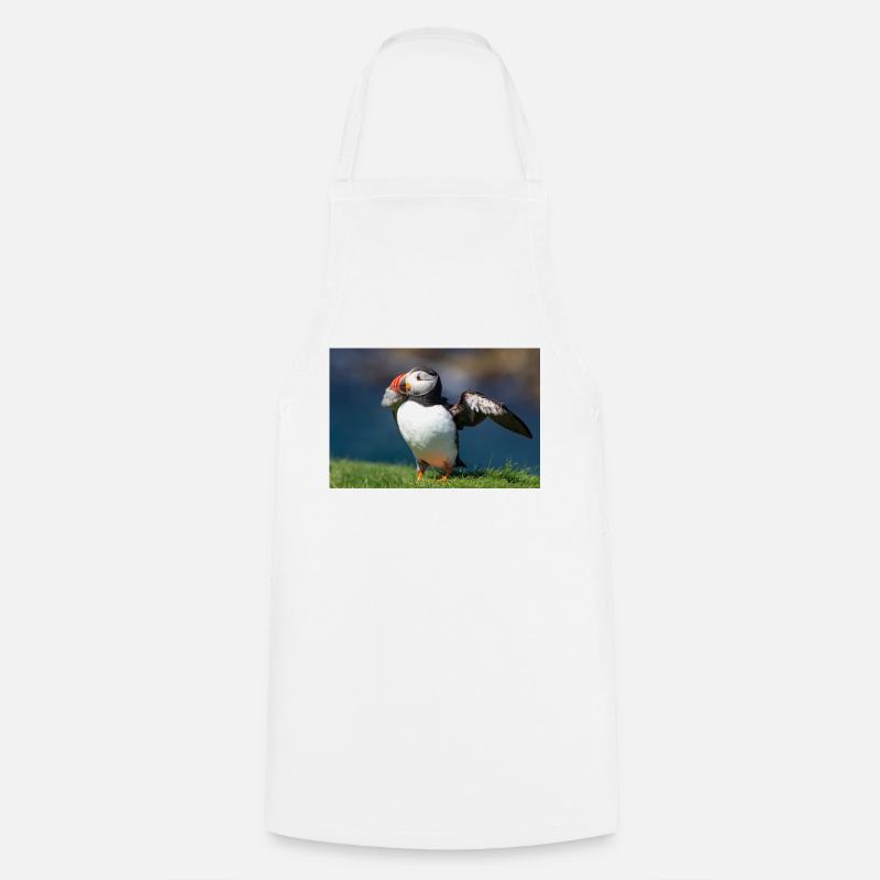 Puffin - Cooking Apron - white