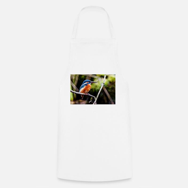 Martin-pêcheur - Tablier de cuisine - blanc