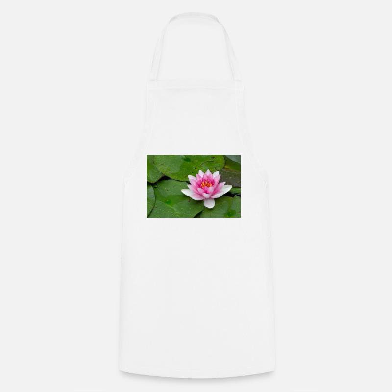 Water lily - Cooking Apron - white