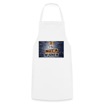 2 n’est pas un gagnant en disant lettrage Graffiti - Tablier de cuisine - blanc - Devant - AI Model Male 185 dark (185cm)