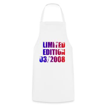 16e anniversaire édition limitée 03/2008 - Tablier de cuisine - blanc - Devant - AI Model Male 185 dark (185cm)